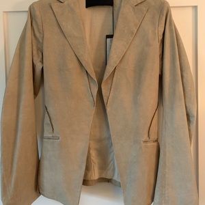 NEW PRADA Lambskin Leather Coat Jacket